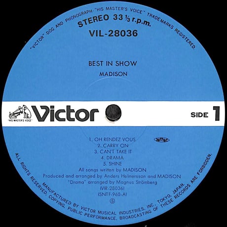 マディソン / Best In Show [※国内盤,品番:VIL-28036］(LPレコード)