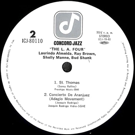 LA4 / ザ・L・A・フォア [※国内盤,品番:ICJ-80110］(LPレコード)