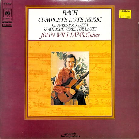 ジョン・ウィリアムズ / Bach Complete Lute Music（LPレコード）
