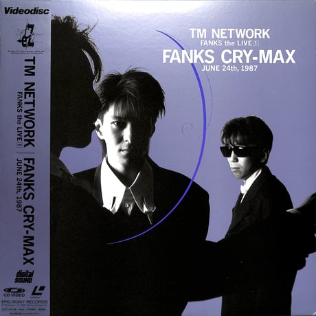 TMネットワーク / Fanks Cry-Max June 24th,1987 [発売年:1989年][※品番:41 4H-180](Laser Disc)
