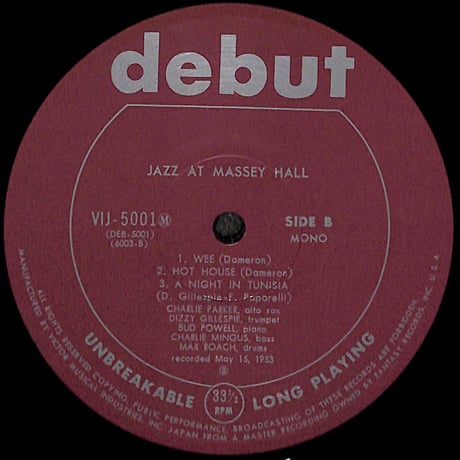 ザ・クインテット / ジャズ・アット・マッセイ・ホール [※国内盤,品番:VIJ-5001M］(LPレコード)