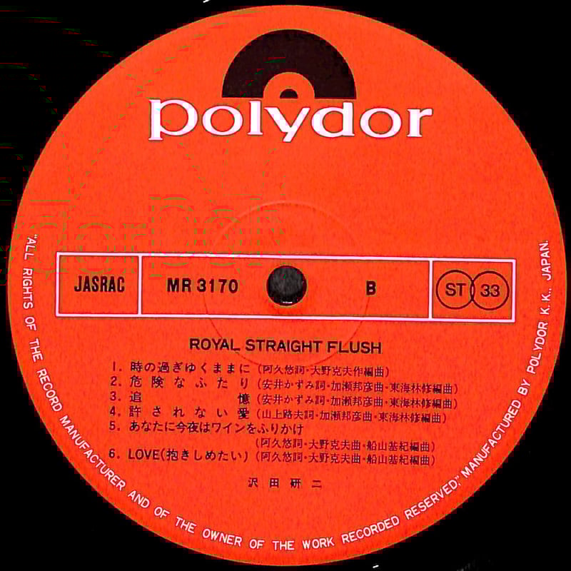 沢田研二　Paris Londres Tokyo LPレコード レトロ 沢田研二 Paris Londres Tokyo LPレコード レトロ
