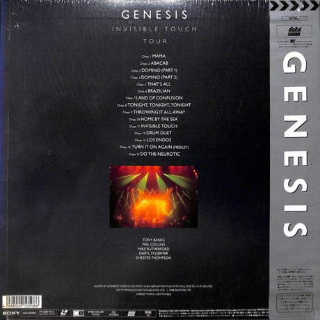 ジェネシス / Invisible Touch Tour [発売年:1988年][※品番:42LS 2008](Laser Disc)