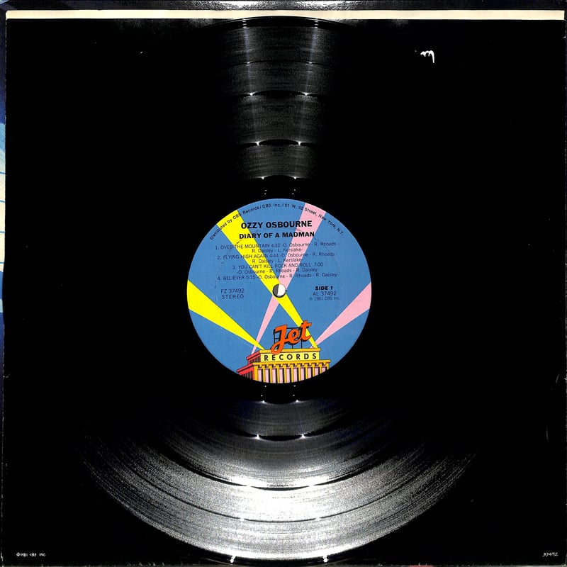 Ozzy Osbourne / Diary Of A Madman (USオリジナル,両面1D