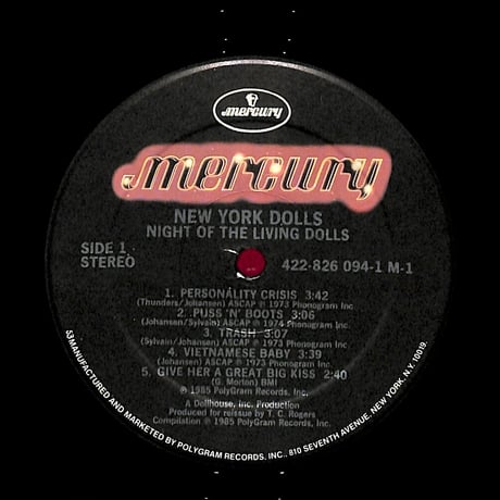 ニューヨーク・ドールズ / Night Of The Living Dolls (USオリジナル)（LPレコード）