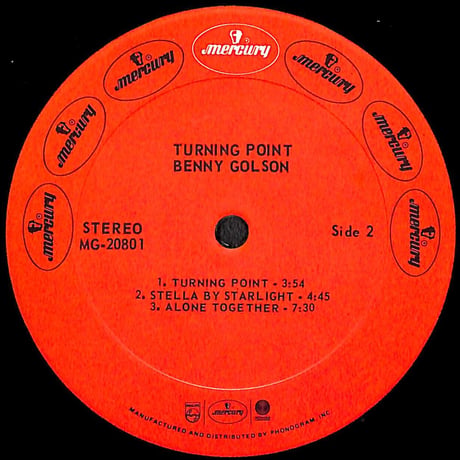 ベニー・ゴルソン / Turning Point［※輸入盤,生産国:US,品番:MG 20801］(LPレコード)