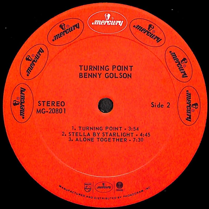 ベニー・ゴルソン / Turning Point［※輸入盤,生産国:US,品番:MG 2080