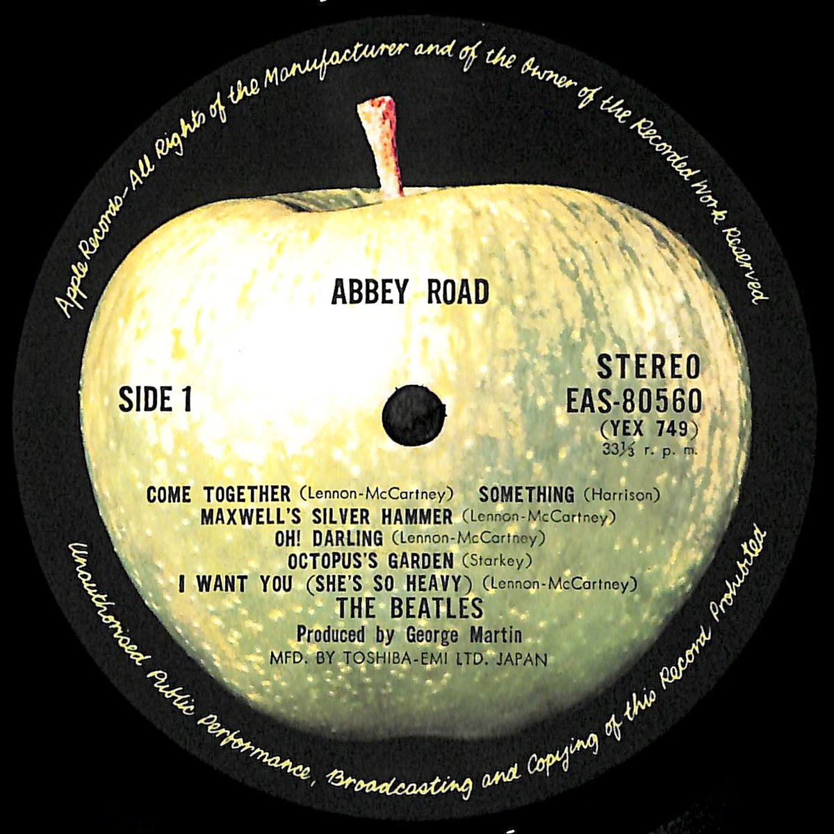 ザ・ビートルズ / アビイ・ロード [※国内盤,品番:EAS-80560］(LP