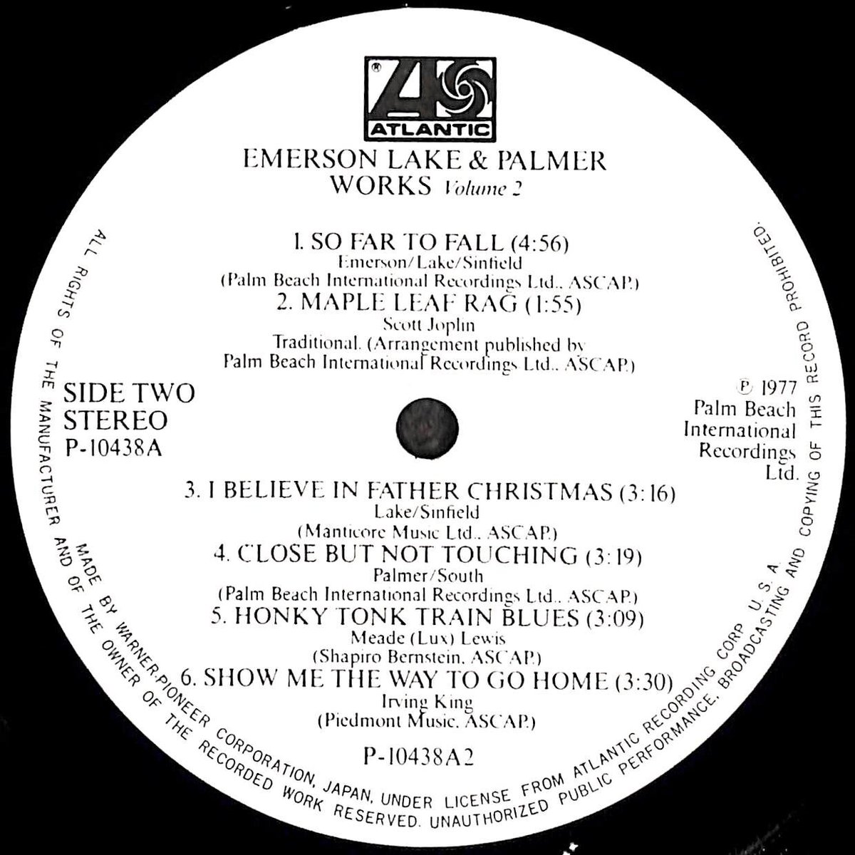 レコード　LP　タルクス　エマーソン・レイク・アンドパーマー レコード LP タルクス エマーソン・レイク・アンドパーマー