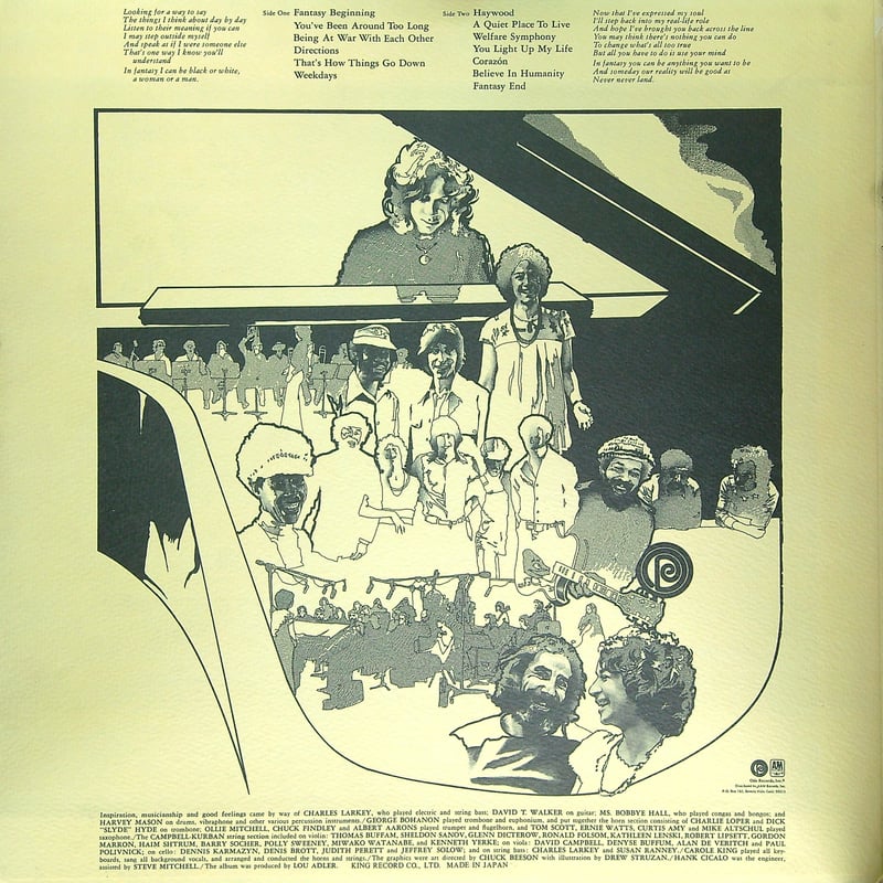 キャロル・キング / FANTASY [1973年に発表した彼女のファンから高い