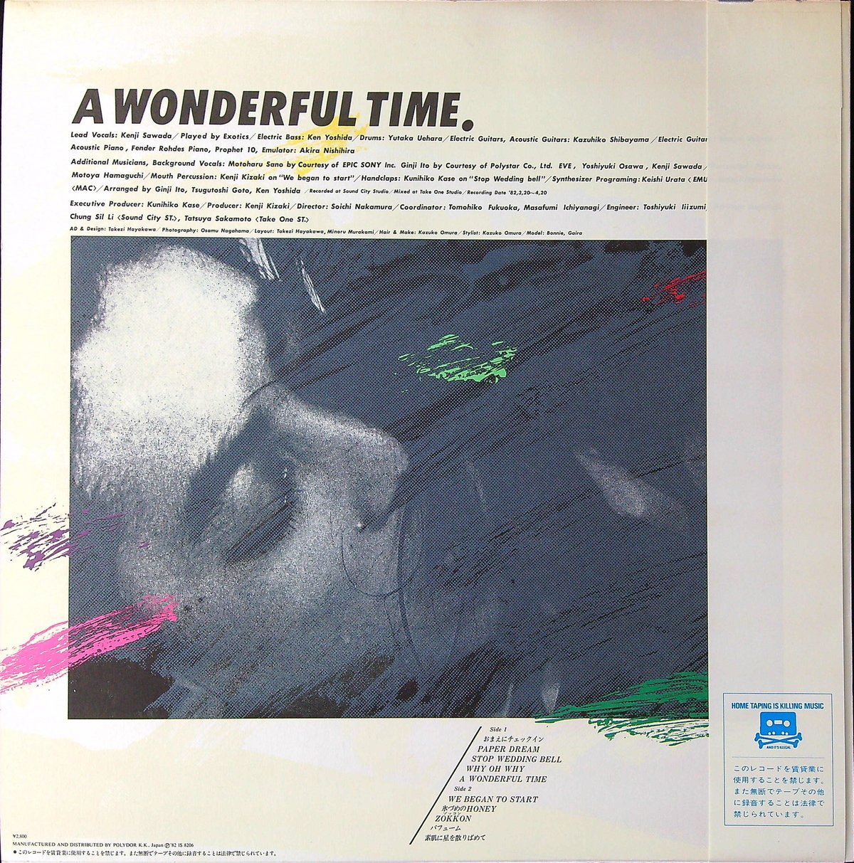 沢田研二 / ア・ワンダフル・タイム [大沢誉志幸 伊藤銀次