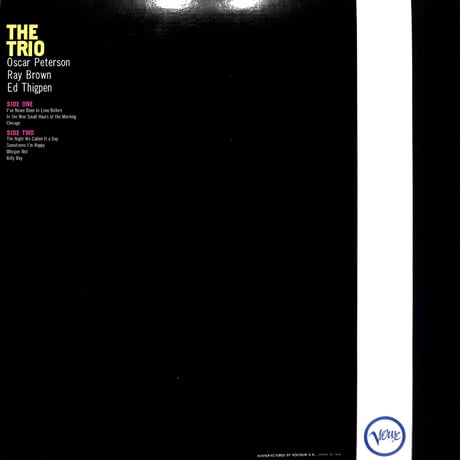 オスカー・ピーターソン・トリオ / ザ・トリオ [※国内盤,品番:MV 2088］(LPレコード)