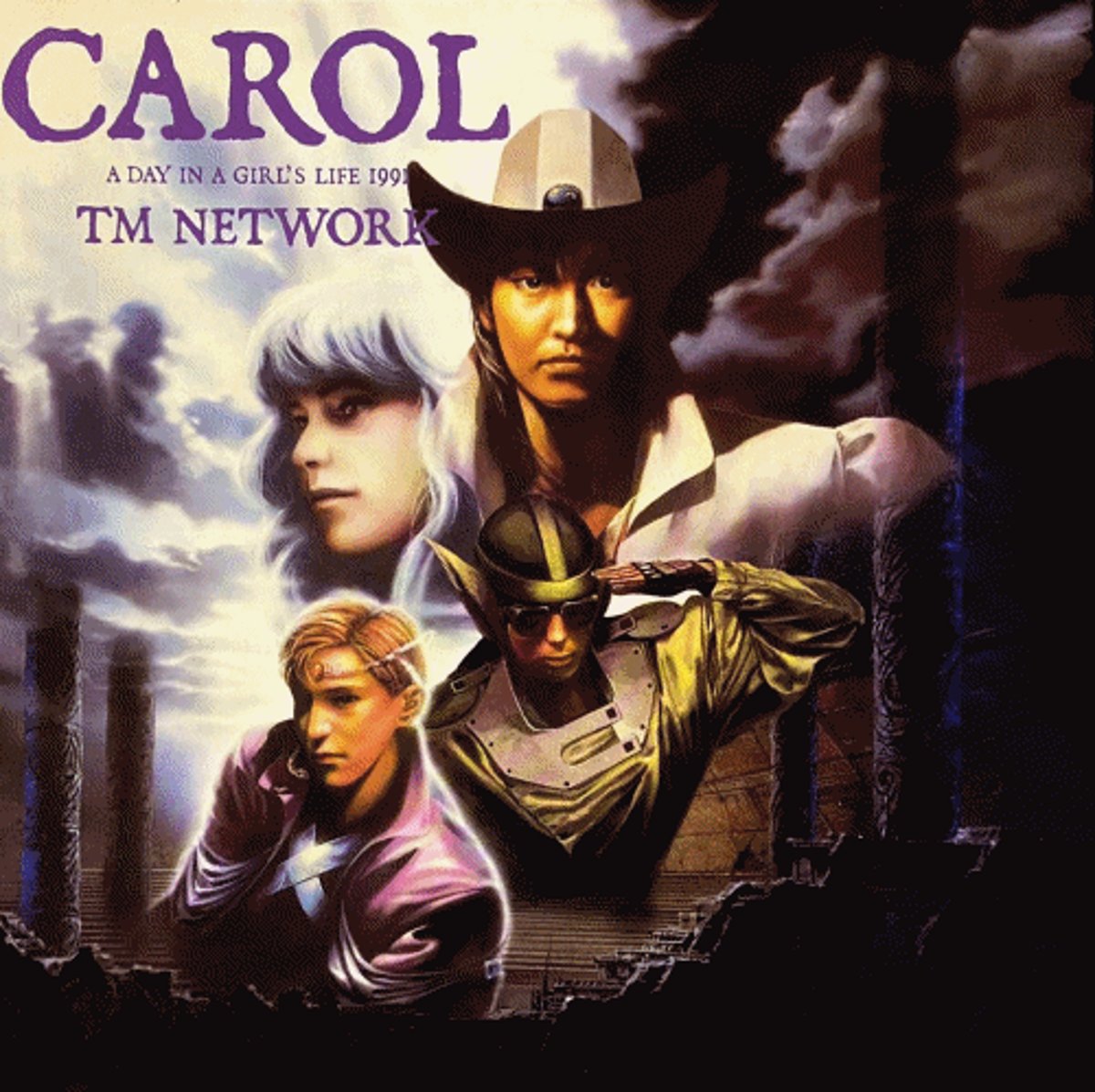 TM NETWORK CAROL レコード 1分でアナログ盤シリーズ、「TM NETWORK CAROL 〜A DAY IN A GIRL