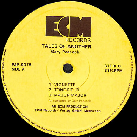 ゲイリー・ピーコック / Tales Of Another  [※国内盤,品番:PAP-9078］(LPレコード)