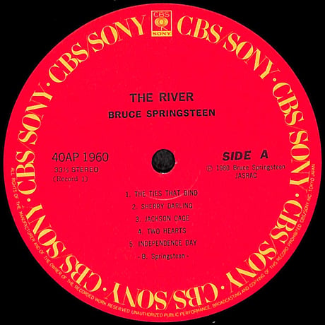 ブルース・スプリングスティーン / ザ・リバー [※国内盤,品番:40AP1960~1,2枚組］(LPレコード)