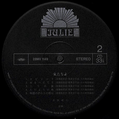 沢田研二 / 女たちよ [※国内盤,品番:28MX 1149］(LPレコード)
