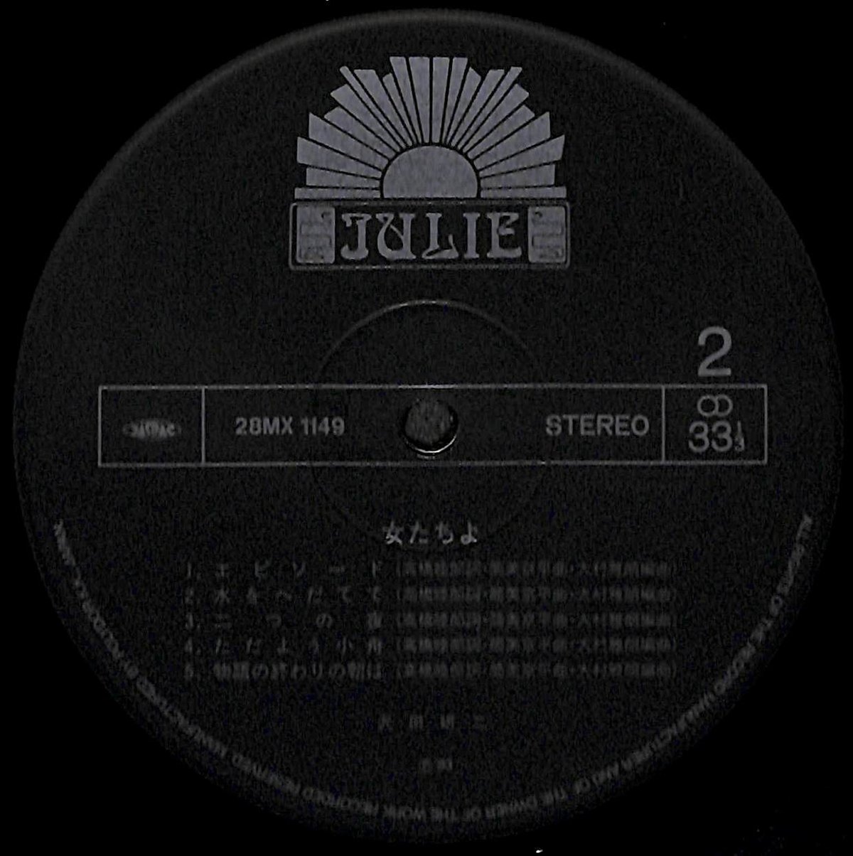 沢田研二 / 女たちよ [※国内盤,品番:28MX 1149］(LPレコード) | Books