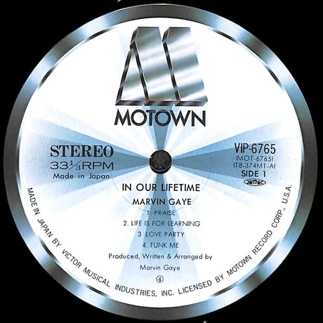 マービン・ゲイ / イン・アワ・ライフタイム [※国内盤,品番:VIP-6765］(LPレコード)