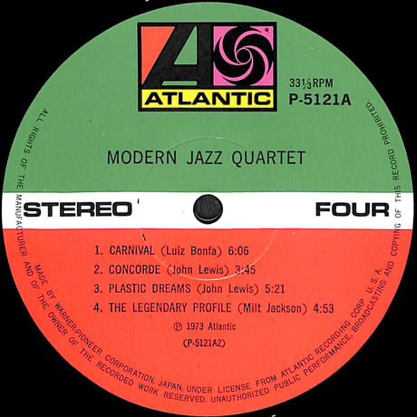 モダン･ジャズ・クワルテット [※国内盤,品番:P-5120~1A,2枚組］(LPレコード)