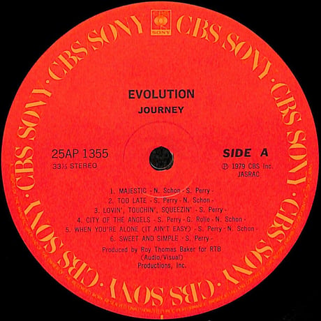 ジャーニー / Evolution［※国内盤,品番:25AP 1355］(LPレコード)