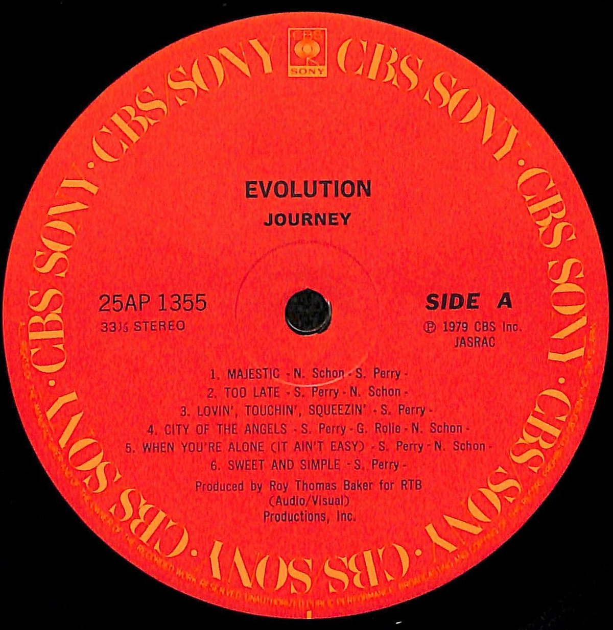 ジャーニー / Evolution［※国内盤,品番:25AP 1355］(LPレコード