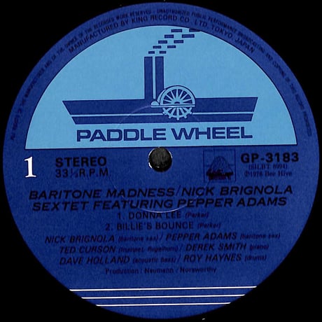 ニック・ブリグノラ,ペッパー・アダムス / バリトン・マッドネス [※国内盤,品番:GP 3183］(LPレコード)