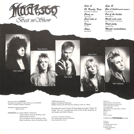 マディソン / Best In Show [※国内盤,品番:VIL-28036］(LPレコード)