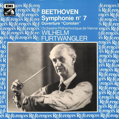 フルトヴェングラー / Beethoven:Symphonie N° 7 Ouverture "Coriolan" [※輸入盤,生産国:France,品番:2 C 051-03089］(LPレコード)