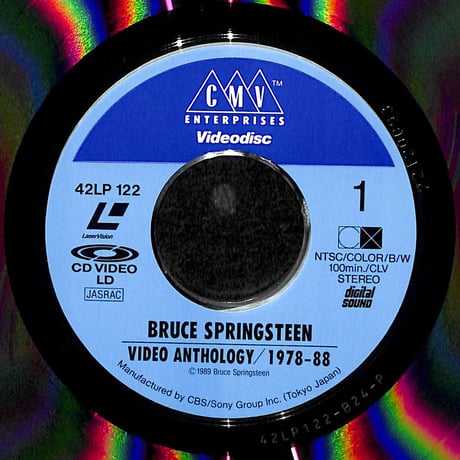 ブルース・スプリングスティーン / Video Anthology / 1978-88 [発売年:1989年][※品番:42LP 122](Laser Disc)