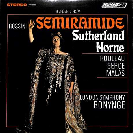 Rossini: Semiramide (Highlights) [※輸入盤,生産国:UK,品番:OS 26086］(LPレコード)