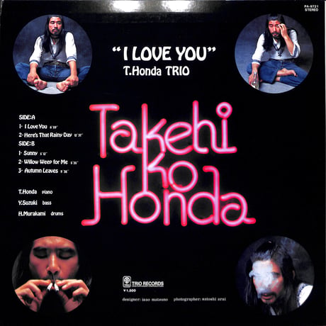 本田竹曠 / アイ・ラヴ・ユー [※国内盤,品番:PA-9721］(LPレコード)