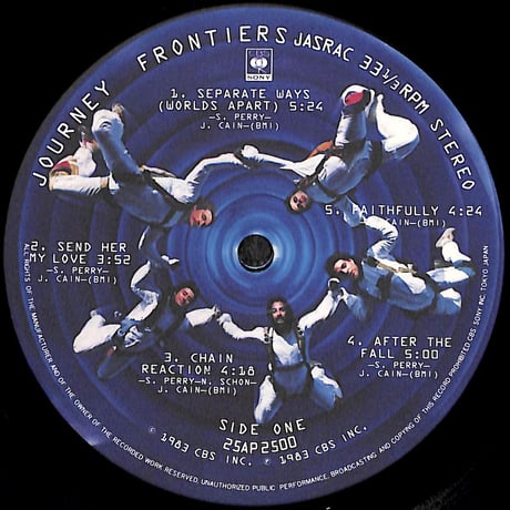 ジャーニー / フロンティアーズ [※国内盤,品番:25AP-2500］(LPレコード)