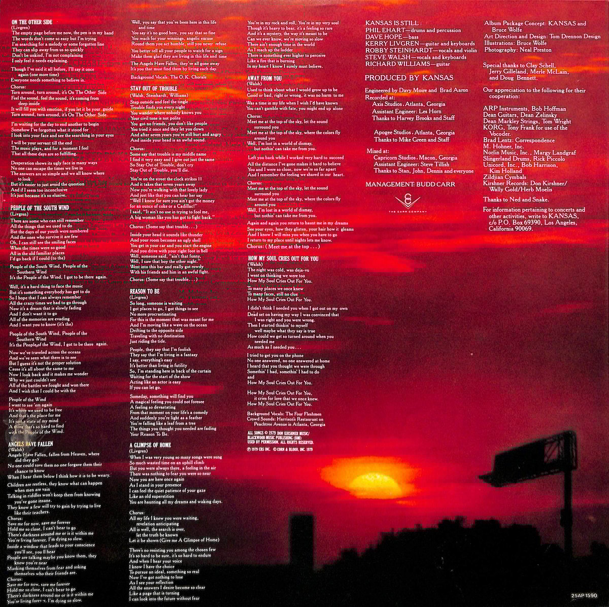 カンサス / モノリスの謎 [※国内盤,品番:25AP 1590］(LPレコード