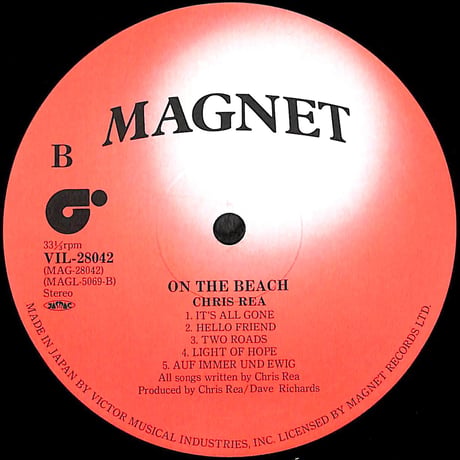 クリス・レア / オン・ザ・ビーチ [※国内盤,品番:VIL-28042］(LPレコード)