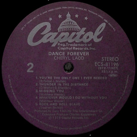 シェリル・ラッド / ダンス・フォーエヴァー [※国内盤,品番:ECS-81196］(LPレコード)