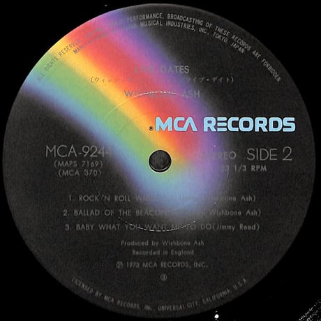 ウィッシュボーン・アッシュ / Live Dates [※国内盤,品番:MCA-9244～45,2枚組］(LPレコード)