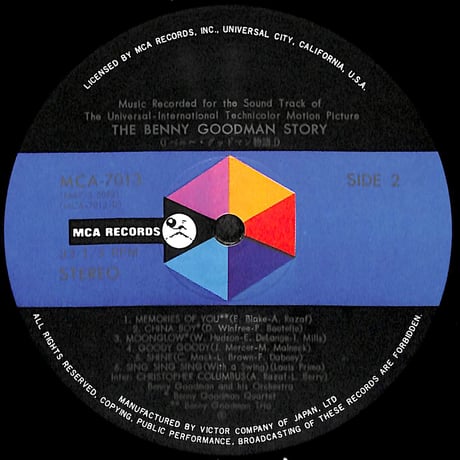 ベニー・グッドマン / ベニー・グッドマン物語  [※国内盤,品番:MCA-7013］(LPレコード)