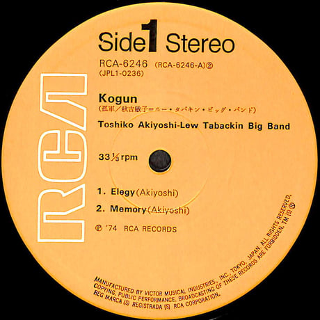 秋吉敏子 / 孤軍 [※国内盤,品番:RCA-6246］(LPレコード)