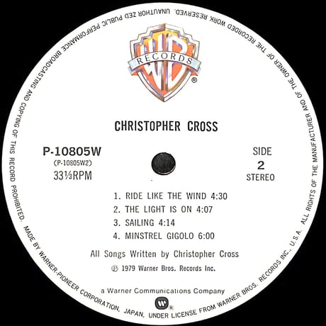 クリストファー・クロス / 南から来た男 [※国内盤,品番:P-10805W］(LPレコード)