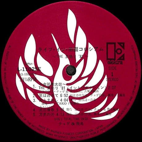 チャゲ&飛鳥 / ライブ・イン・田園コロシアム [※国内盤,品番:L-11025E］(LPレコード)