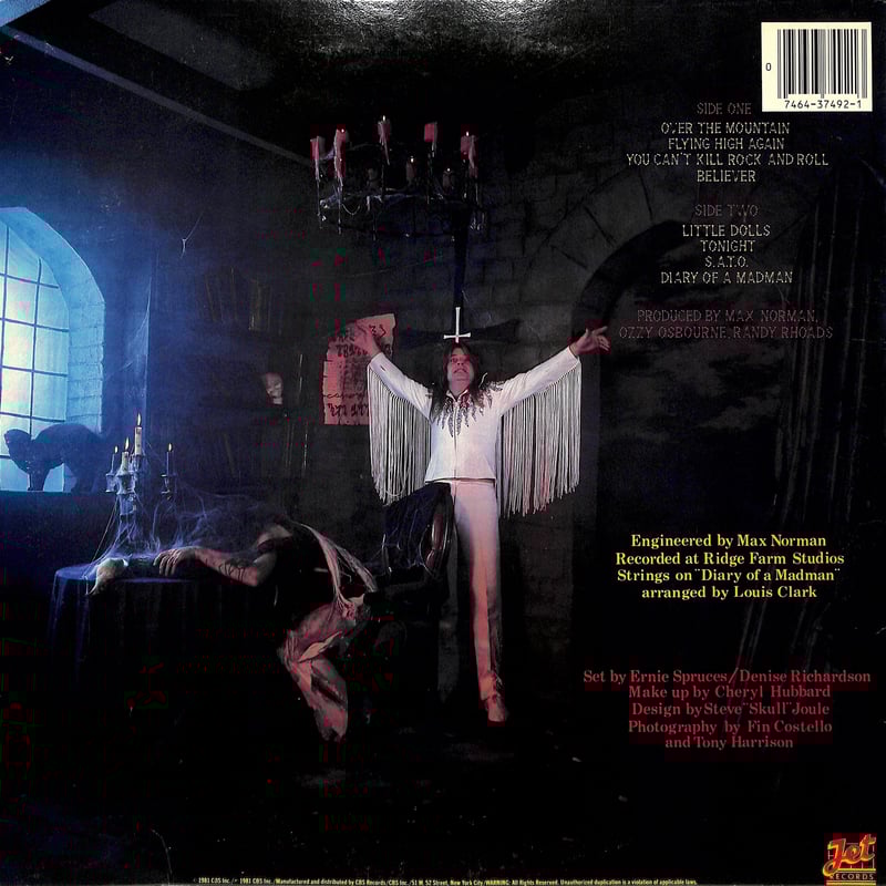 USオリジナル盤】オジー・オズボーン / Diary of a Madman