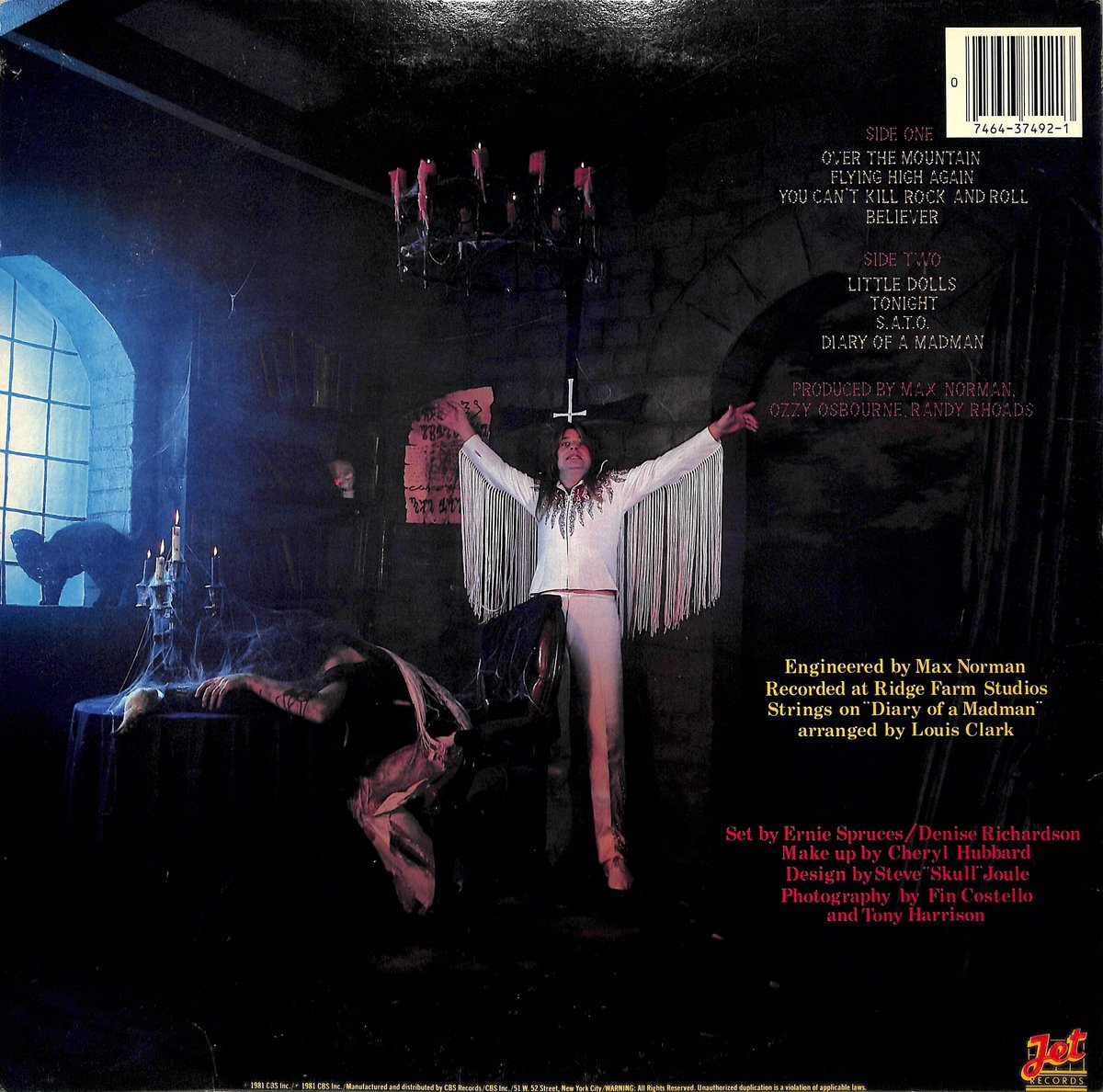 Ozzy Osbourne / Diary Of A Madman (USオリジナル,両面1D