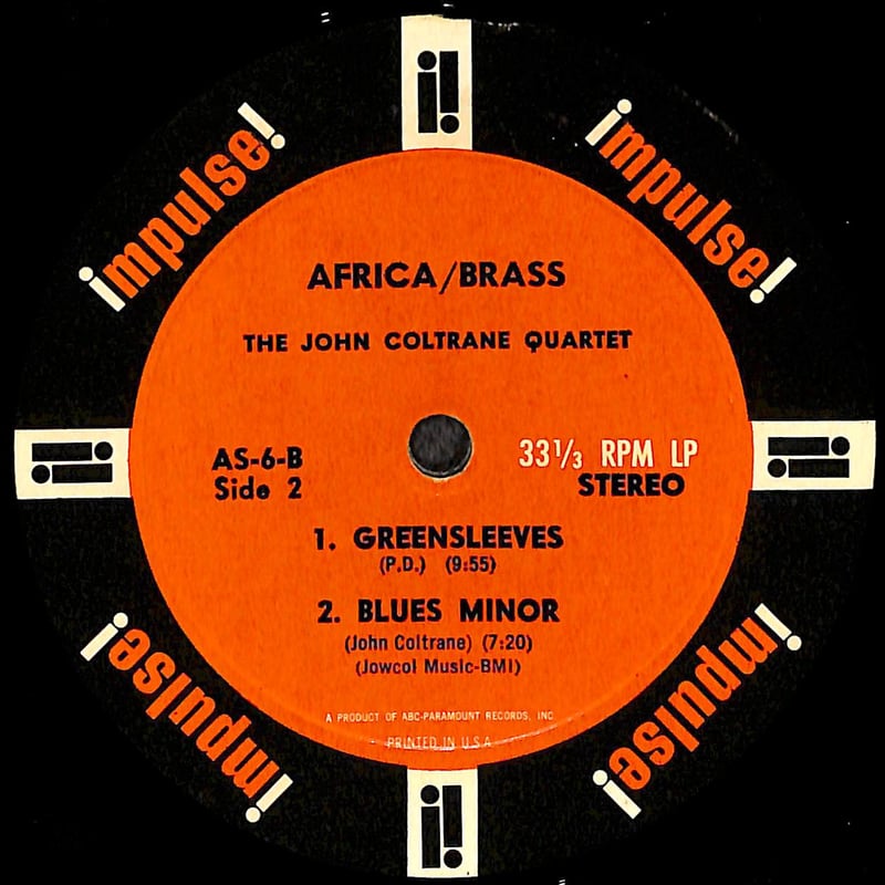 ジョン・コルトレーン / Africa/Brass [※輸入盤,生産国:US,品番:A-6］(