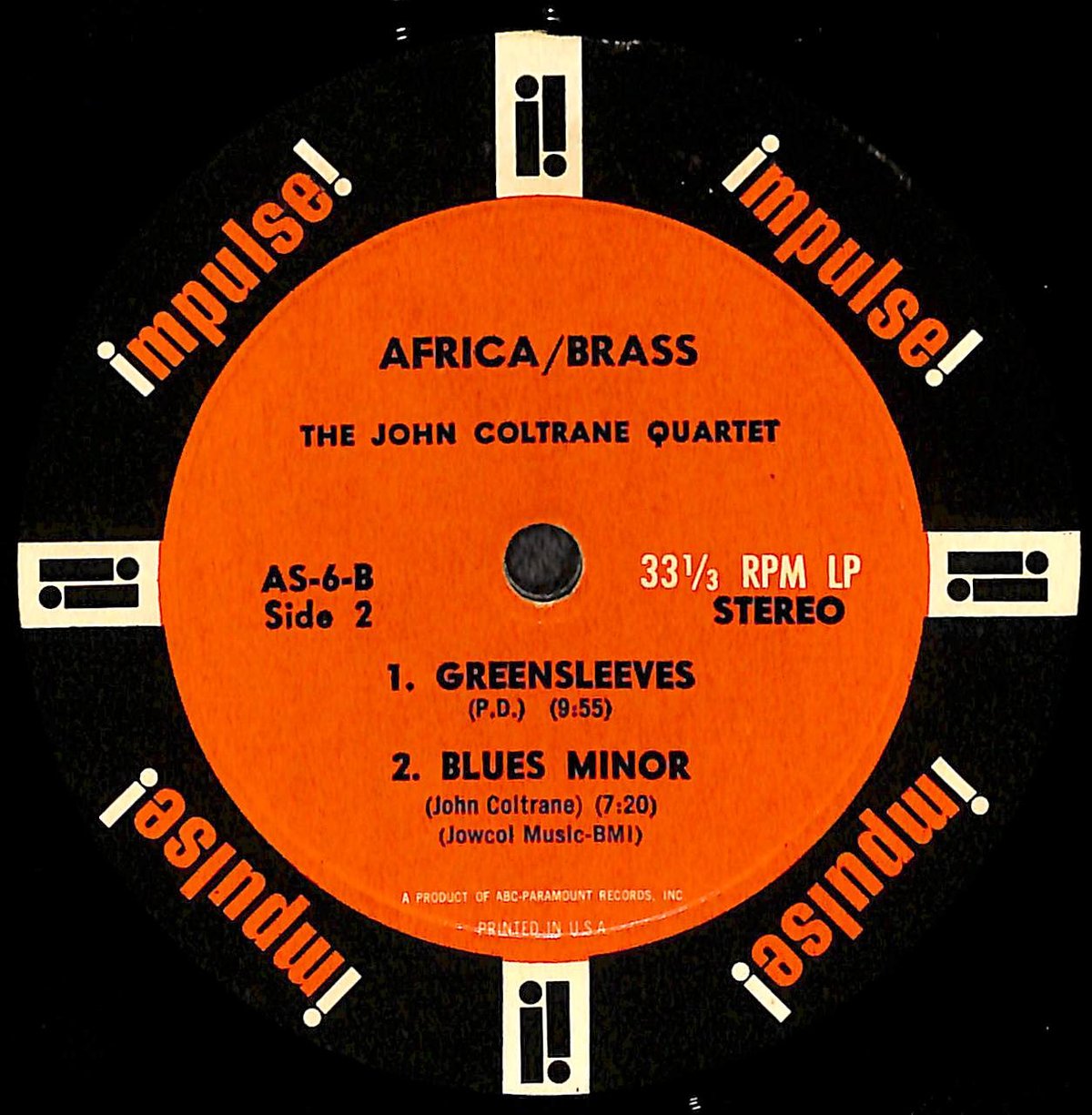 ジョン・コルトレーン / Africa/Brass [※輸入盤,生産国:US,品番:A-6］(