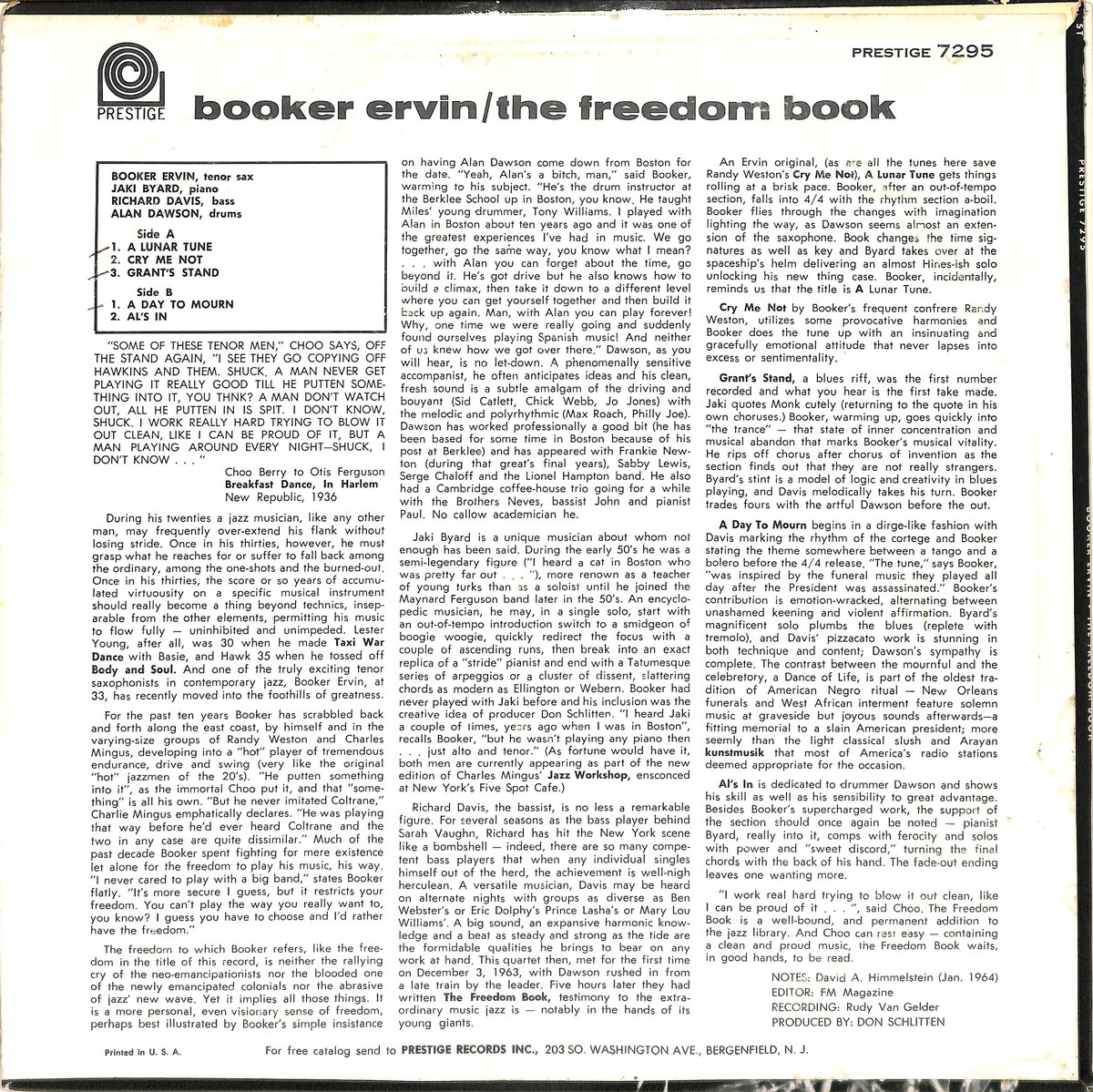 洋楽 Booker Ervin / The freedom book MjgtNjY2MS5qcGVn.jpeg