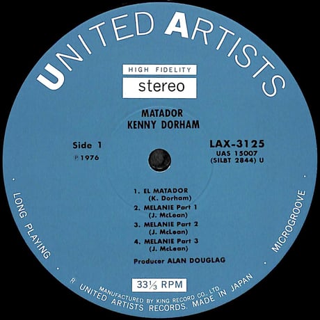 ケニー・ドーハム / マタドール [※国内盤,品番:LAX 3125］(LPレコード)