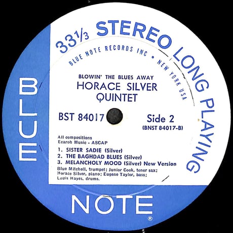 ホレス・シルヴァー・クインテット&トリオ / Blowin' The Blues Away [※輸入盤,生産国:US,品番:84017］(LPレコード)
