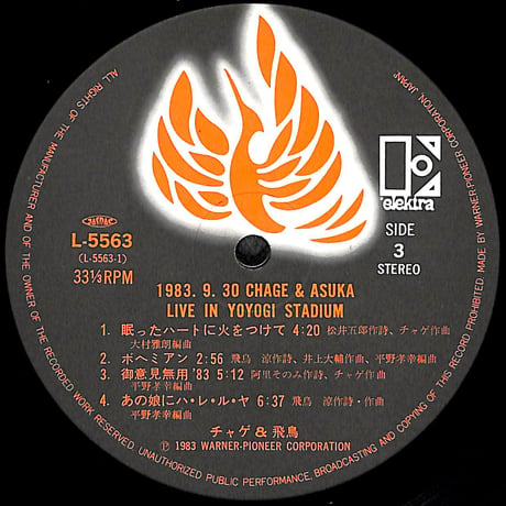チャゲ&飛鳥 / Live In Yoyogi Stadium [※国内盤,品番:L-5562~3,2枚組］(LPレコード)