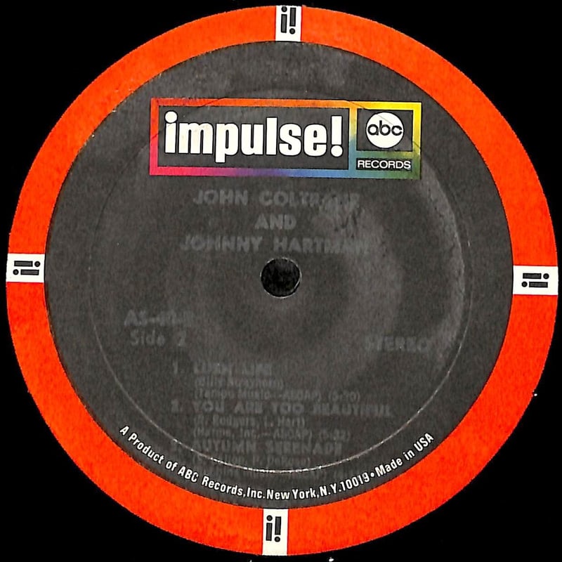ジョン・コルトレーン・ジョニー・ハートマン / John Coltrane And