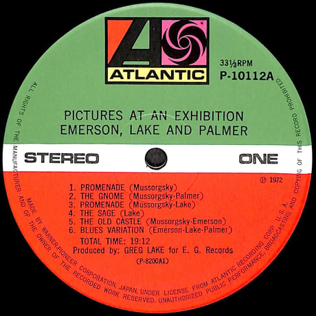 エマーソン・レイク&パーマー / 展覧会の絵 [※国内盤,品番:P-10112A］(LPレコード)